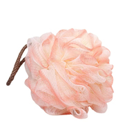 Promotion : Éponge de douche exfoliante ovale en PE à bulles, type fleur, pour le corps