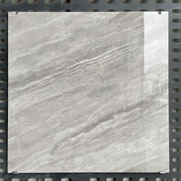 Carreaux de pierre pour mur 800x800mm, brillants, pleine masse, gris marbre, porcelaine, antibactériens, antidérapants, pour salle de bain, villa, hall, sol