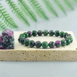 Bracelet extensible unisexe en <span class=keywords><strong>pierre</strong></span> naturelle d'<span class=keywords><strong>apatite</strong></span> verte, bijou de protection et de guérison, vente en gros - Product Image 4