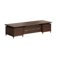 Chaise de bureau de luxe moderne pour PDG, combinaison avec cadre et panneau en bois massif, pour villa commerciale, mobilier de haute qualité