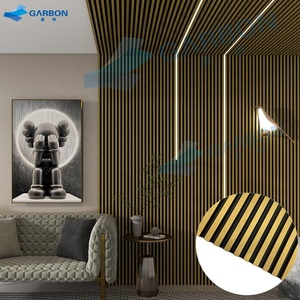 Hiện đại Bán hàng nóng 4 rãnh sang trọng trong nhà nhà máy cung cấp trực tiếp ý tưởng Nội Thất Tường bao gồm tấm ván WPC Panel tường - Product Image 3