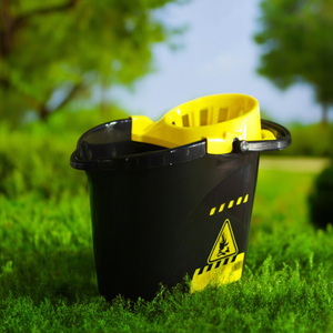 Cubo da 15 L Nero con Scolapiatti Giallo - Sigillo di Avvertenza - Product Image 3