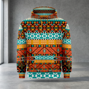 Tribal Sublimation <b>Hoodies</b> & Full Sublimated Pullover-High Quality <b>3D</b> Design Fleece Fabric Unisex Winter Wear with Pocket - Product Image 3