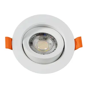 COB LED זרקור זרקור אור תקרה מחיר זול 3W 5W מודרני ABS LED למטה אור 12w Led למטה עם 80 מ""מ חתוך