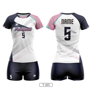 Divisa da Pallavolo Femminile Personalizzata con Design Rinfrescanti per Squadre, Maglia Bianca da Pallavolo Personalizzabile - Product Image 3