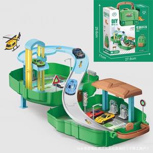 DIY Puzzle Puzzle Ingénierie Pompiers Police Voiture Racing Set <span class=keywords><strong>Parking</strong></span> Lot Sacs à dos Jouets éducatifs Pretend Play Toys - Product Image 5
