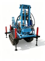 Petite machine de forage de puits d'eau mobile, 150 m, plateforme diesel portable pour l'eau potable domestique