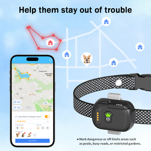 TIZE รุ่นใหม่<span class=keywords><strong>ล</strong></span>่าสุด เครื่องติดตามสัตว์เลี้ยง GPS 4G ระบุตำแหน่งแบบเรีย<span class=keywords><strong>ล</strong></span>ไทม์ แจ้งเตือนภัยพื้นที่กำหนด ติดตามกิจกรรม กันน้ำระดับ IPX7 พร้อมป<span class=keywords><strong>ล</strong></span>อกคอ - Product Image 2