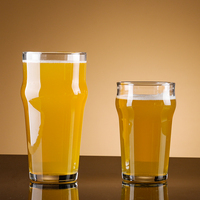 Verres à bière transparents personnalisés avec logo, verres à bière surdimensionnés pour la bière artisanale, verres à boire sans plomb pour restaurant