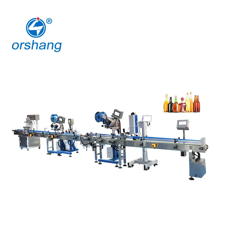 Automatic Detergent Drink Liquid Drinking Water Filling Capping and Labeling Machine Production Line