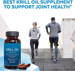 Krill Olie Omega-3 Epa Dha Met Astaxanthine Softgels Capsules Ondersteunt Humeur Homocysteïne Methylatie Krill Olie - Product Image 4