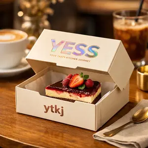 Scatola per Imballaggio Alimentare Personalizzata, Ecologica e Monouso per Snack, Torte, <span class=keywords><strong>Pizza</strong></span>, Panini e Pane - Product Image 2