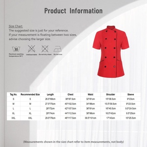 Mujeres <span class=keywords><strong>Chef</strong></span> Coat Tops Chaqueta para <span class=keywords><strong>cocina</strong></span> Restaurante Hotel Café Panadería Cantina <span class=keywords><strong>Cocina</strong></span> Hornear Chefs - Product Image 6