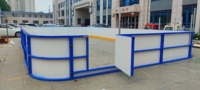 Barrières de patinoire de hockey anti-UV, mur de hockey sur glace, système de panneaux de protection mobiles en HDPE