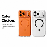 Coque de téléphone transparente magnétique C0521 pour iPhone 16 15 14 13 12 11 18 Pro Max 17 Air