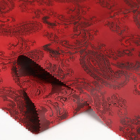 Tissu Jacquard Paisley 100% Polyester Satiné Tissé pour Doublures de Costumes et Sacs à Dos pour Garçons Motif Teint