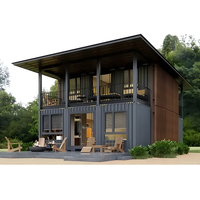Installation rapide, maison préfabriquée modulaire, mini-maison, café, boutique, bureau, structure en acier fiable, assemblage facile, extérieur en conteneur
