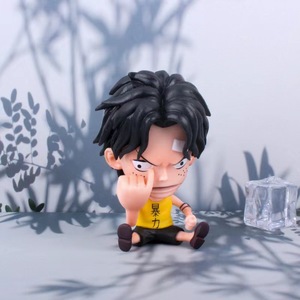 ฟิกเกอร์อนิเมะญี่ปุ่น Luffy Zoro Nami Sanji เวอร์ชั่น Q 9ซม. ฟิกเกอร์ของเล่นตกแต่งรถยนต์ - Product Image 5