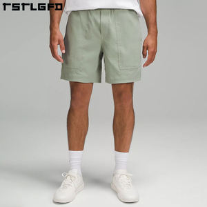 กางเกงปั่นจักรยานสำหรับผู้ชายกางเกงขาสั้นสำหรับใส่กลางแจ้งมีซิปมีกระเป๋าสำหรับวิ่งฟิตเนสกีฬาวิ่ง - Product Image 4