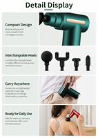 Pistolet de massage électrique portable mini, masseur à percussion manuel pour femmes, relaxation musculaire profonde des tissus
