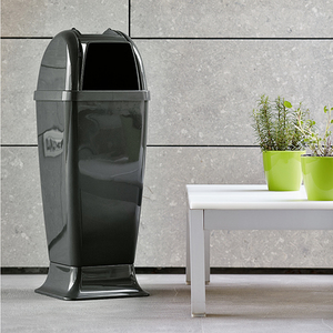 ถังขยะไดอาโบลพร้อมที่เขี่ยบุหรี่แอนทราไซต์หมวดหมู่สินค้าพรีเมี่ยม - Product Image 4