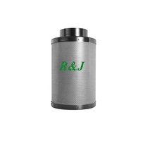 R & J Filter Karbon 8 Inci 750 CFM, Kipas Inline dengan Filter Karbon 8 Inci 25 Kaki Ducting Kombo untuk Ventilasi Tenda Tumbuh