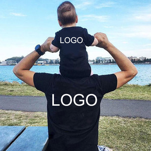 Conjunto de <span class=keywords><strong>camisetas</strong></span> familiares baratas, ropa a juego al por mayor para padre e hijo - Product Image 6