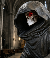 Costume de personnage d'horreur d'Halloween en acier personnalisé pour les fêtes - Utilisation en extérieur et en intérieur