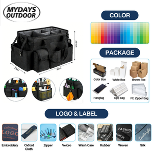 Sac de travail portable Mydays pour le nettoyage en extérieur, sac de rangement pour outils, sac <span class=keywords><strong>à</strong></span> outils pour les bricoleurs, les nettoyeurs <span class=keywords><strong>à</strong></span> temps partiel et les réparateurs automobiles - Product Image 2