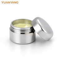Boîtes en aluminium personnalisées pour cosmétiques, emballages quotidiens pour soins de la peau, contenants vides, finition polie, étui en aluminium argenté pour parfum solide