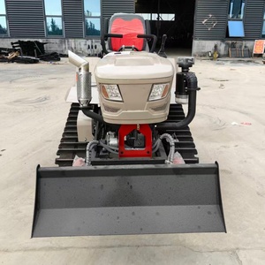 Mini-tracteur agricole à chenilles pour labour rotatif sur terres arides, cultivateur agricole avec moteur 35 CV et pompe, longue durée de vie - Product Image 1