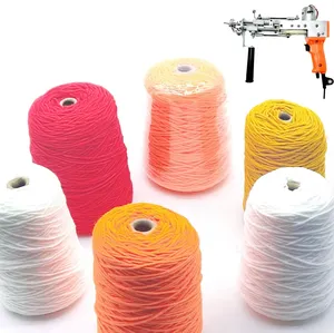 400G 1Kg 8ply 550G 1.1Kg 4ply 5laags Grote Kegel Op Maat Gemaakt Zwart Tufting Getuft Tapijt Acrylwolgaren Voor Tuften Tapijt