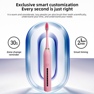Kit de cepillo de dientes eléctrico para limpieza de dientes, cerdas suaves, cuidado bucal, cepillo de dientes sónico para adultos, cepillo de dientes eléctrico recargable para el hogar - Product Image 4