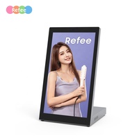 Sistema de Pedidos con Pantalla Táctil LCD Android para Mesa de Bar o Restaurante en Forma de L, Soporte para Menú Digital, Pantalla Publicitaria, Elevador, Educación