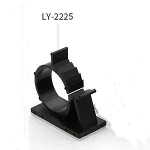 Ezitown LY-2225 size range 22.2-25.4mm 100pcs/bag Cable management clamp cable fixing seat adjustable cable tie fixing seat