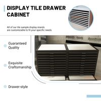 Table de présentation de carreaux en céramique blanche de haute qualité, style tiroir, présentoir de carreaux 60x120, présentoir en marbre et quartz