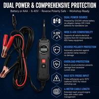 UDIAG CD200 Rilevatore di Circuiti per Veicoli 8-in-1, Tester di Alimentazione 6-40V, Strumento Diagnostico Elettrico Automobilistico con LCD per Auto e Camion