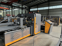 Machine à plier et à coller les boîtes en carton ondulé entièrement automatique pour l'emballage alimentaire