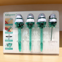 Medical Disposable Optical Balloon Bladed Sharp Tip Trocars Kit 5mm 10mm 12mm 15mm Laparoscopic Surgery Hasson Trocar Blunt Tip