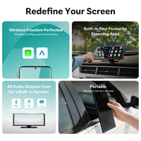 Écran portable sans fil Ottocast Carplay Android 13 11,4 pouces IPS HD tactile avec navigation GPS, étanche, double WiFi