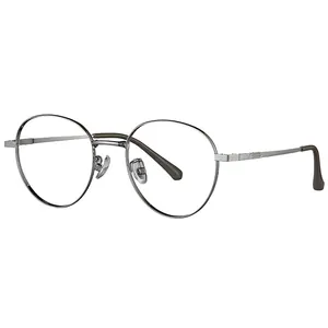 Mode Pure Metal Lunettes Optique Lunettes Cadre Spectacle Rond Vintage Lunettes Cadres Pour Femmes Hommes