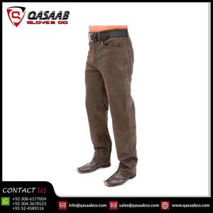 Pantalones de moto transpirables de cuero de ante, diseño personalizado, pantalones de carreras de motos gruesos de piel de vaca genuina - Product Image 3