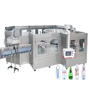 Máquinas de engarrafamento automáticas 3 em 1 para beber mineral purificado de 100ml a 2000ml