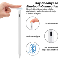 Stylet magnétique capacitif actif haute précision ID606 en aluminium avec rejet de la paume et autonomie de 10 heures pour tablette