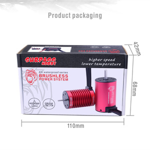 Vua Kong loạt 3660 không thấm nước động cơ không chổi than 1/10 tàu mô hình Xe bay không người lái phụ kiện trong màu đỏ và đen - Product Image 3