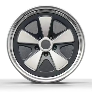 X-RIMS Design 15x4.5 15x5.5 <strong>5x205</strong> Gloss Black Alloy Wheel Rims with Hand Polish - Product Image 1