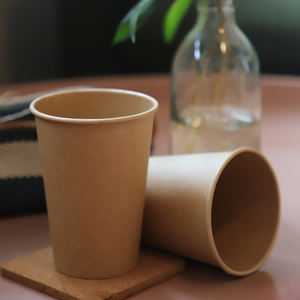 Vasos de Papel Desechables Biodegradables y Reciclables de Pared Simple con Logotipo Personalizado para Cerveza - Product Image 3