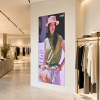Écran LED couleur pleine HD 4K fixe d'intérieur Jode P1.56 COB, panneau mural vidéo, panneau publicitaire pour magasin de détail