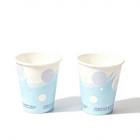 Gobelets jetables en papier et carton de style japonais personnalisés avec couvercle pour clinique dentaire, usage buccal, logo OEM/ODM, traitement OEM/ODM, commerce international