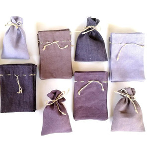 Sacs cadeaux de faveurs en toile de jute personnalisés bijoux sachets de fête pour douche de mariage et baptême sacs de demoiselle d'honneur ensemble de petits sacs de bonbons - Product Image 6